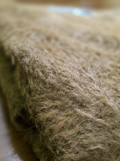 Fuzzy Knit Sweater (Brown)