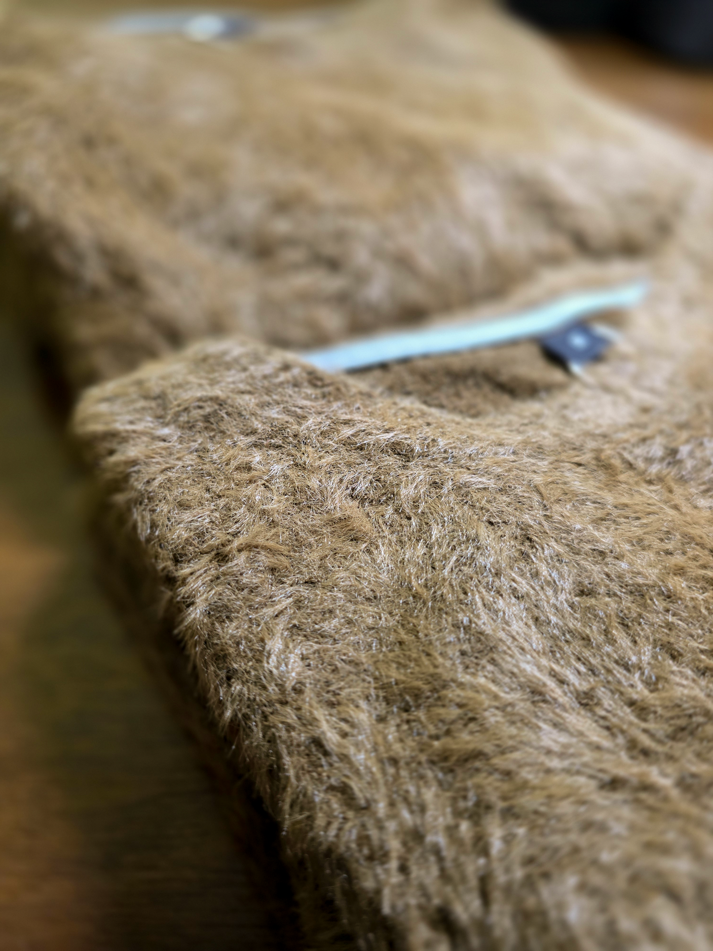 Fuzzy Knit Sweater (Brown)