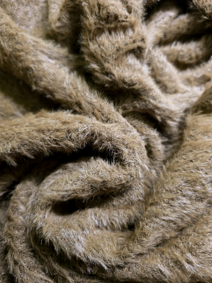 Fuzzy Knit Sweater (Brown)