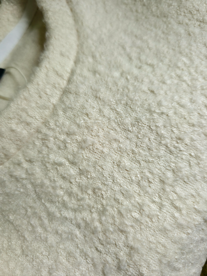 Fuzzy Knit Sweater (Cream)